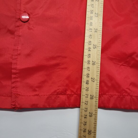 Augusta Sportswear Windbreaker Jacket Mens XL Snap Lined Water Resist Red - Picture 7 of 15